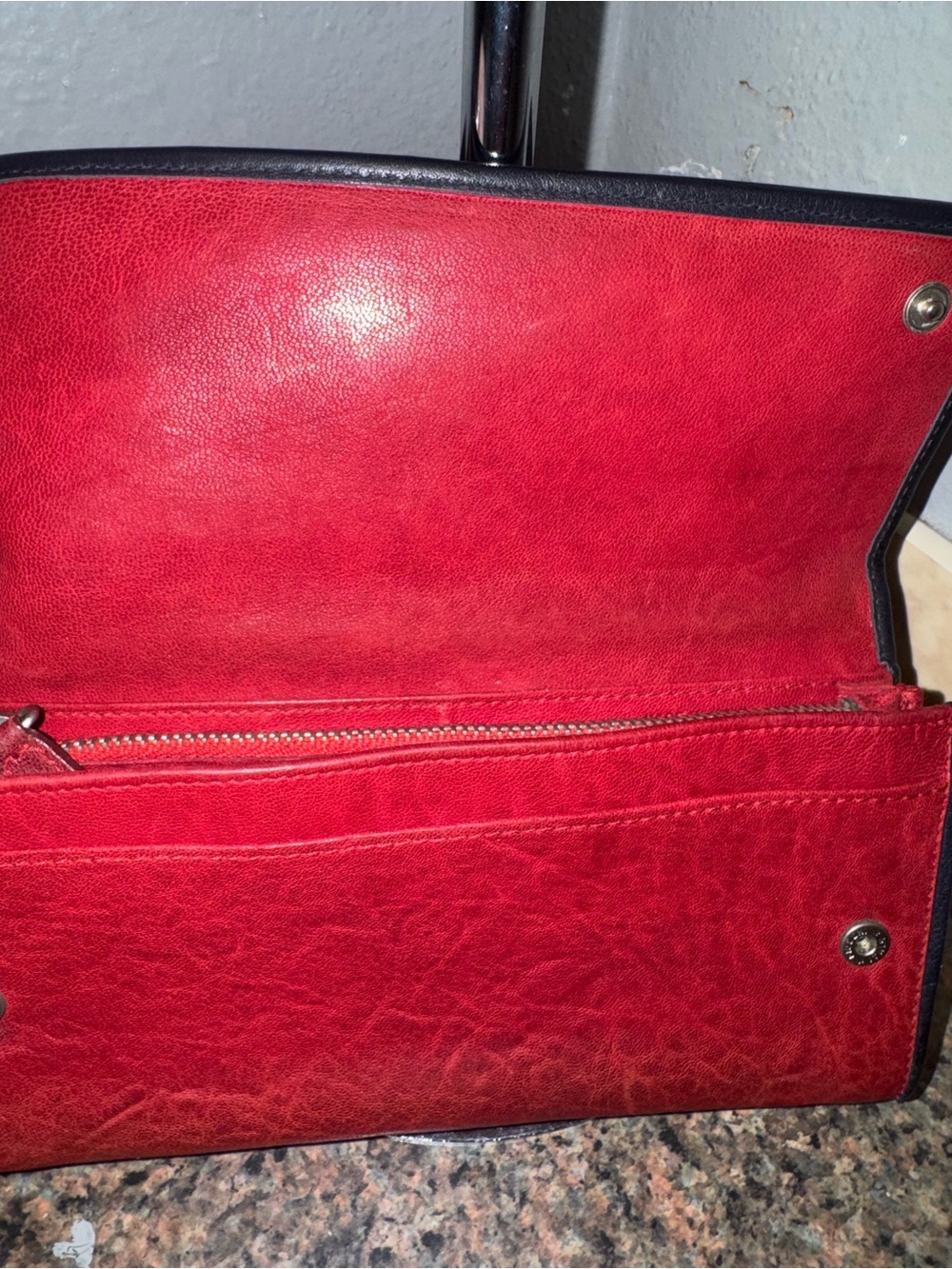 Miu Miu Vintage y2k Red Leather novelty Belt Buckle Wallet. - Picture 12 of 16